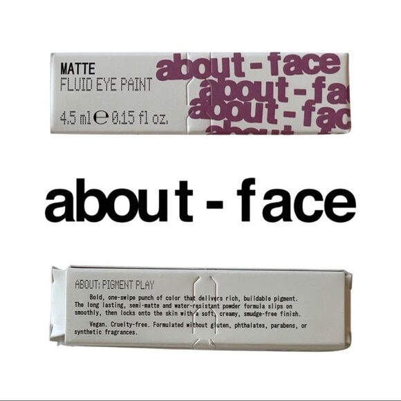 About-Face Matte Fluid Eye Paint • Pigment Saturated Eye Color • NIB - Picture 6 of 7